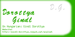 dorottya gindl business card